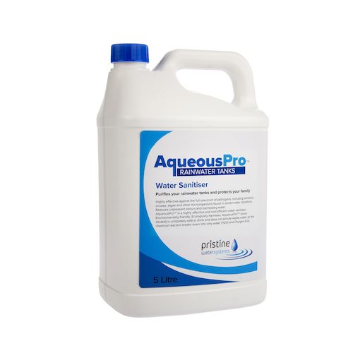 AqueousPro Rainwater Tank Water Sanitiser 7.9% - 5L Treatment Kit