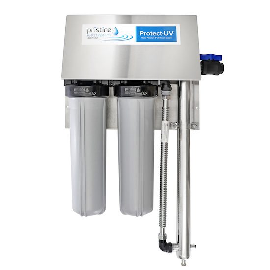 45-60 Lpm Twin 20"x 4.5" UV Kit Incl PW1-2661, PW1-3375, 2 HRHBV25 valves + S/S Half Cover Kit