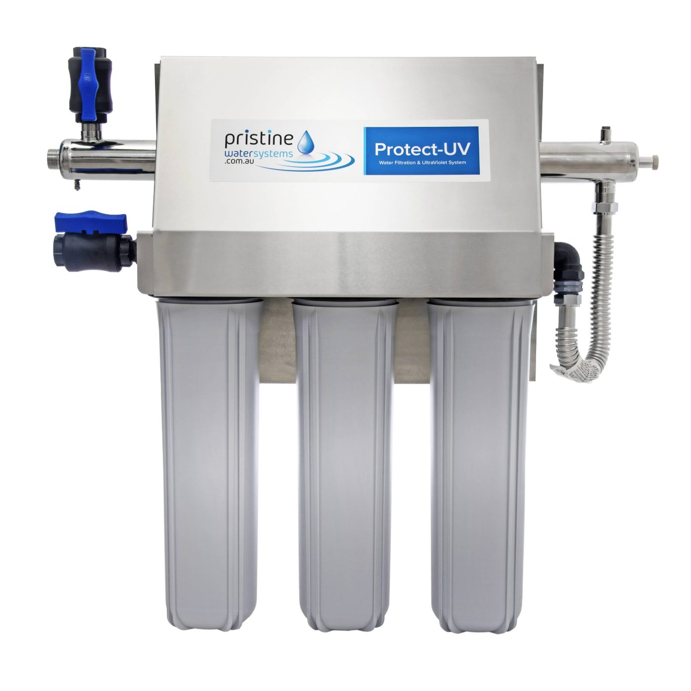 45-60 Lpm Twin 20"x 4.5" UV Kit Incl PW1-2661 and PW1-3375 filters and 2 HRHBV25 valves