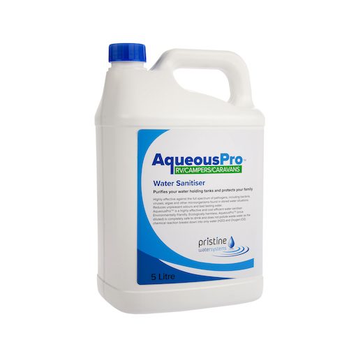 AqueousPro™ RV/Campers/Caravans Water Sanitiser 7.9% - 5L Treatment Kit
